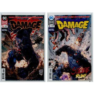 DAMAGE #1A & #2 - From DC's DARK NIGHTS METAL EVENT, ©2017, TONY DANIEL COVERS!